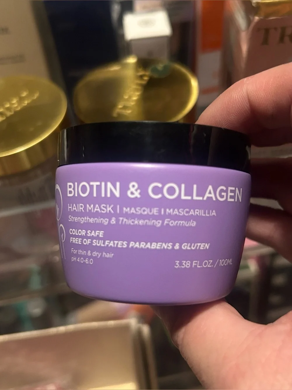 Luseta Biotin & Collagen Hair Mask 3.38fl.oz./100ml Thicker Fuller Hair